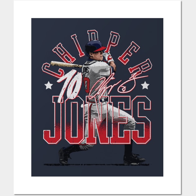 Chipper Jones Atlanta Arch Wall Art by ganisfarhan